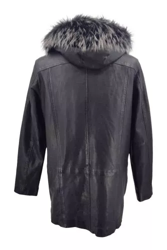 Leather Coat Levinsky Vance black