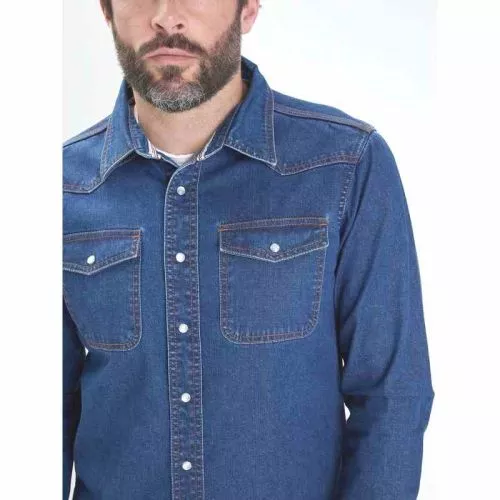 Jeanshemd Daytona 73 Patroller Blue Stone