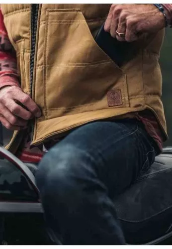 Iron & Resin Work Vest cognac