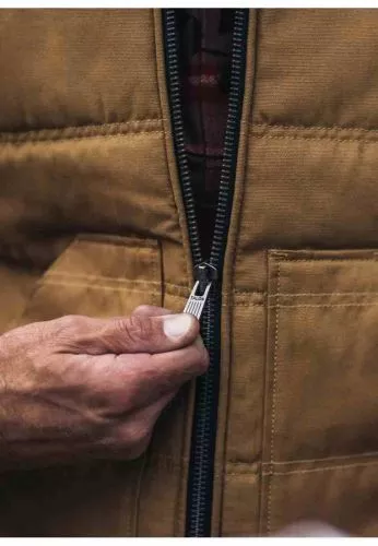 Iron & Resin Work Vest cognac