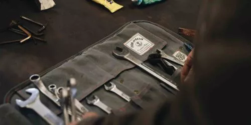 Werkzeugtasche Iron & Resin Canvas Tool Roll grau
