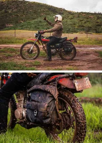 Motorradtasche Iron & Resin Moto Pannier schwarz