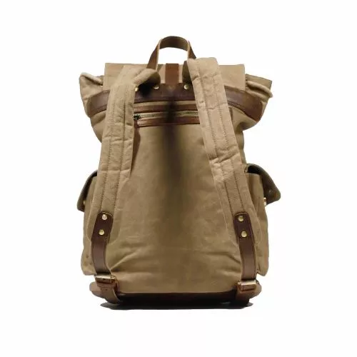 Backpack Daytona 73 Air Canvas Buffalo cognac