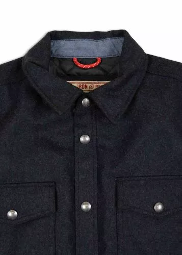 Iron & Resin Peak Wool Jacket black