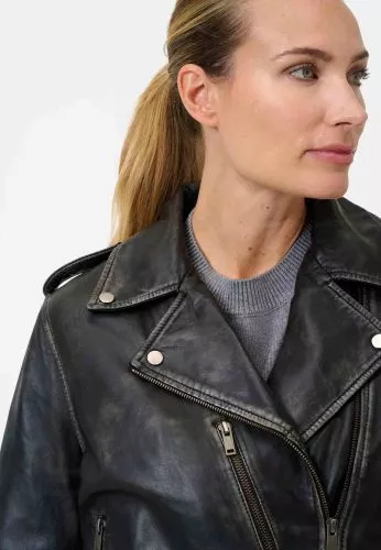 Lederjacke Ricano Louna schwarz