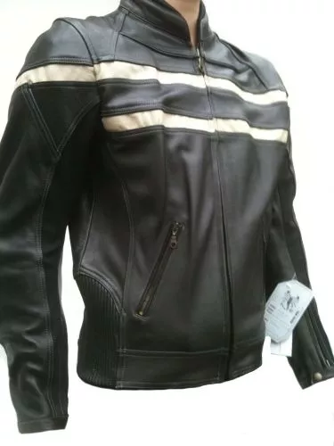 Motorradjacke Roadstar schwarz-beige