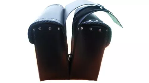 Motorrad-Satteltaschen Skorpion aus Rindsleder m. Nieten