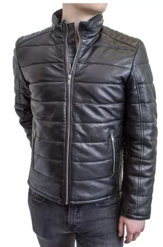 Lederjacke Ricano Warmer schwarz