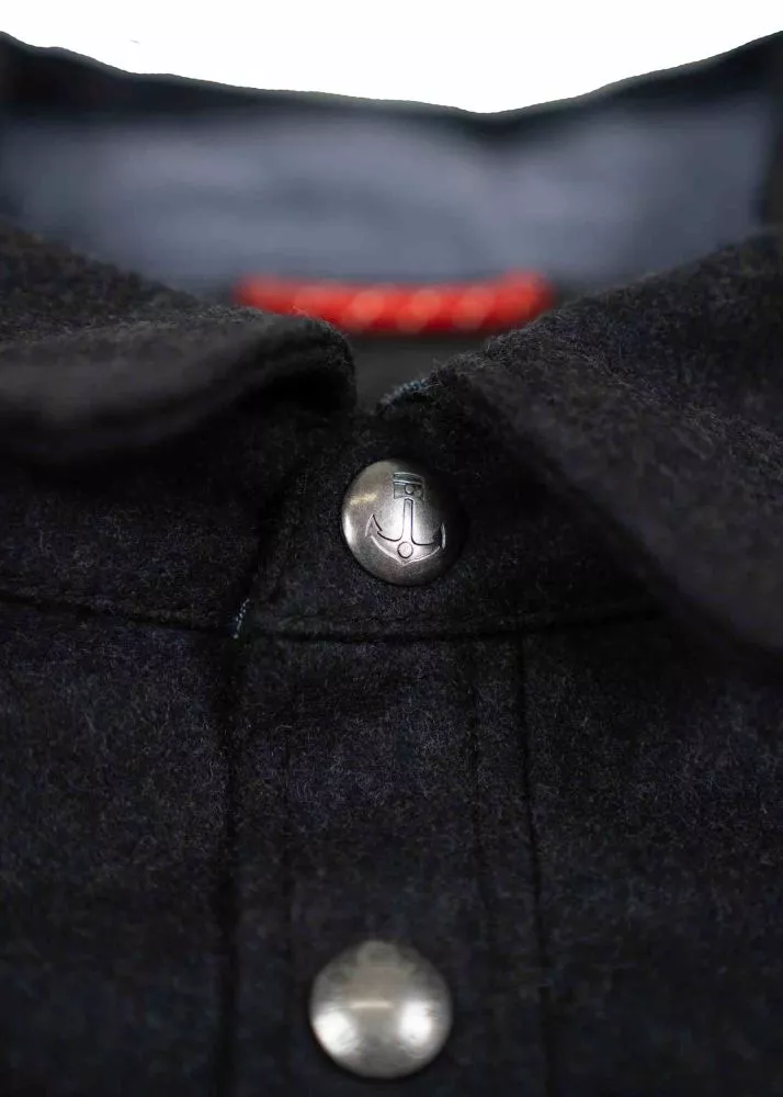 Iron & Resin Peak Wool Jacket schwarz