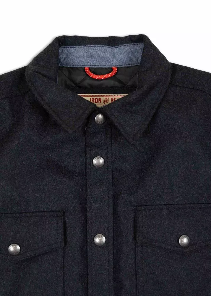Iron & Resin Peak Wool Jacket schwarz