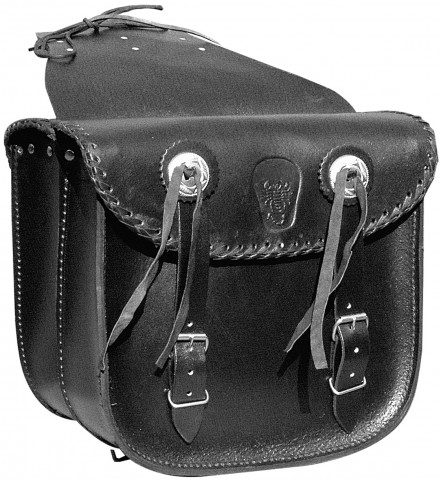 Motorrad-Satteltaschen Skorpion Rindsleder schwarz